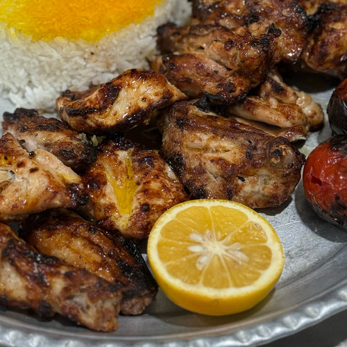 کته کباب‌جوجه با استخوان